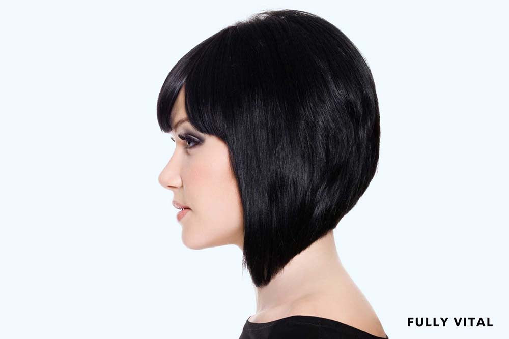 Inverted bob side view