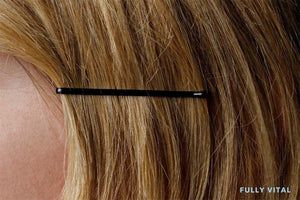 Bobby pin on hair