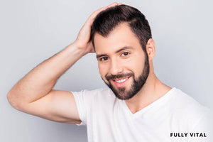 Man looking with widow’s peak hairline