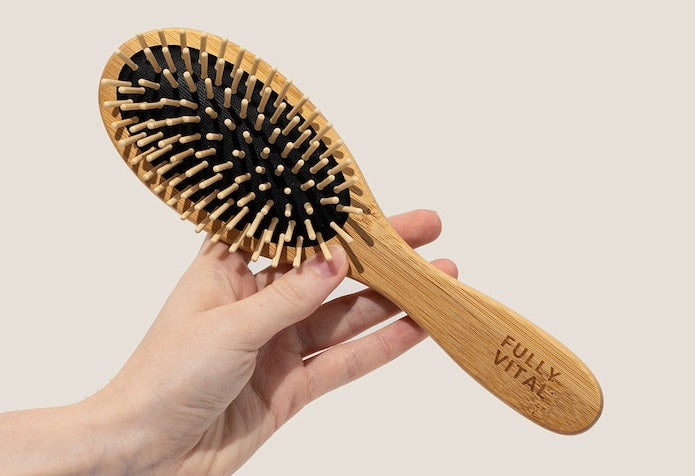 How to Use FullyVital Bamboo Hair Brush