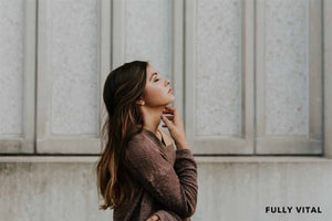 Woman with beautiful hair