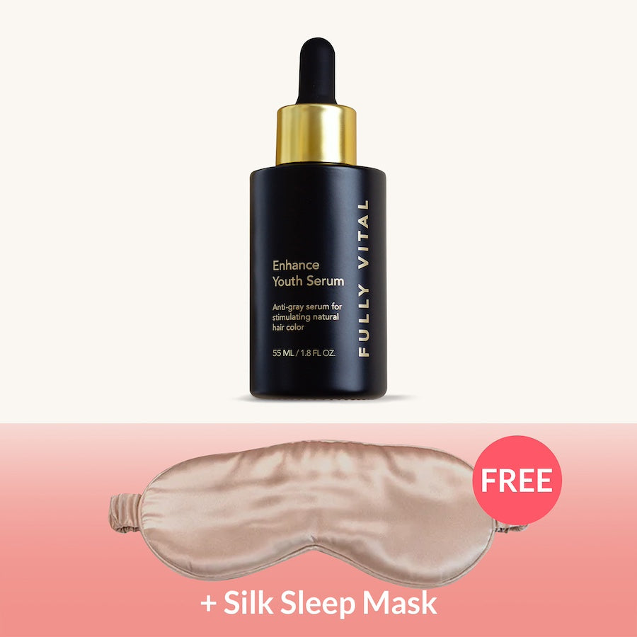 Anti-Gray Hair Serum + FREE Silk Sleep Mask