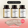 Enhance Hair Supplement 3-Pack + FREE Silk Mask