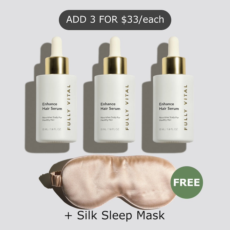Hair Density Serum 3-Pack + FREE Silk Sleep Mask