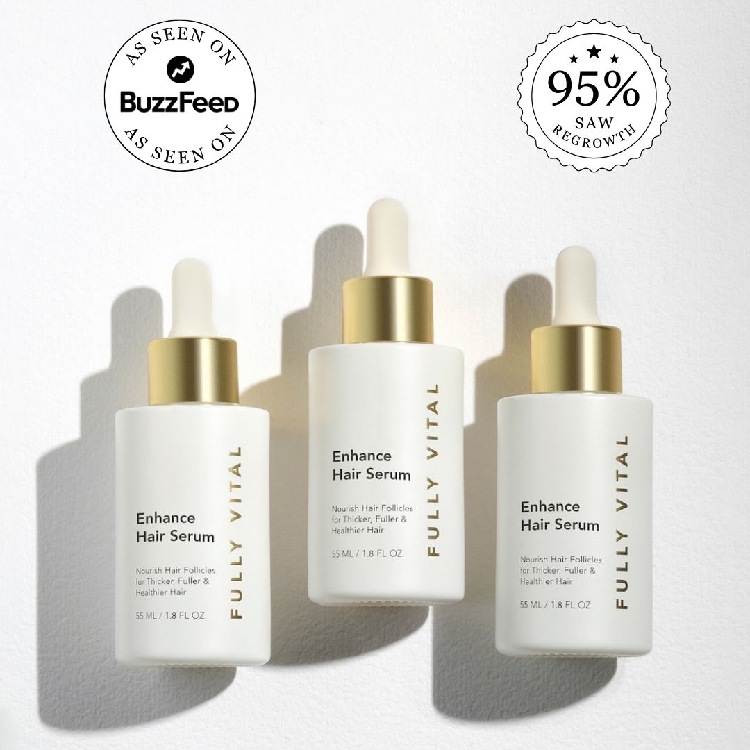 FullyVital Serum (3-Pack) + FREE Derma Roller