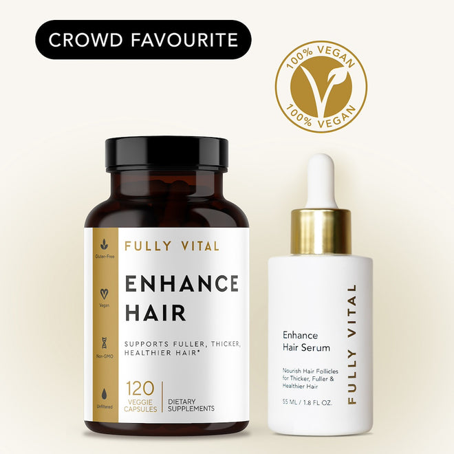 Enhance Hair Serum & Supplement