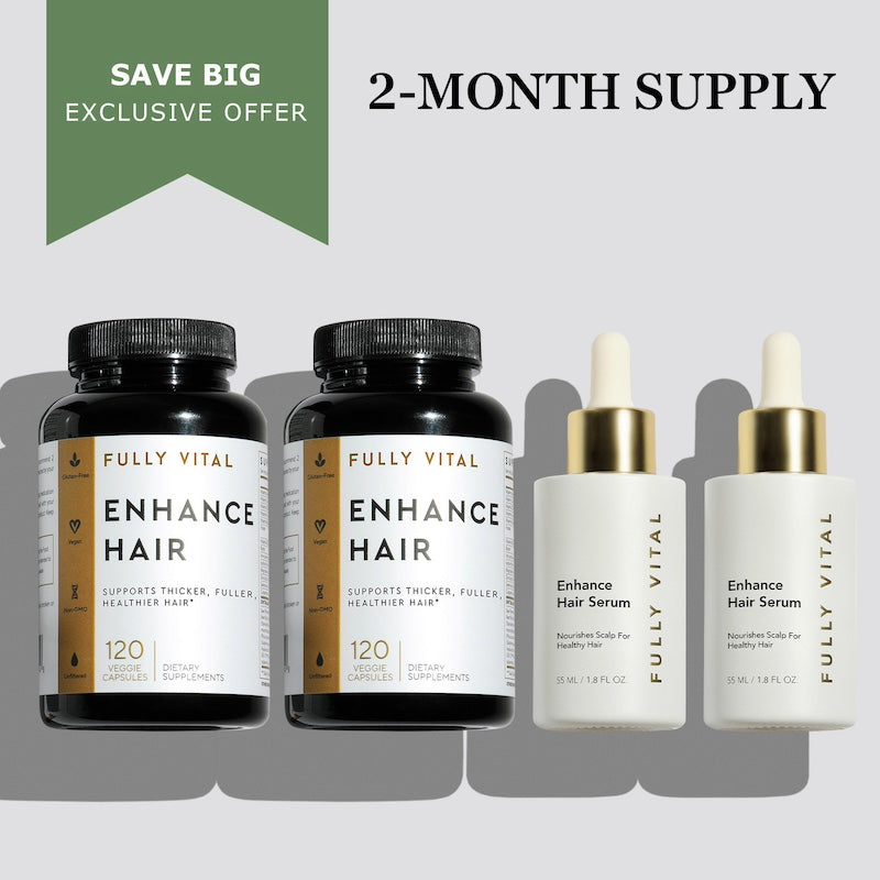 Thick Hair Vitamins & Serum (2 Pack)